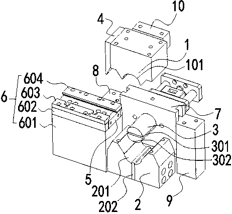 Full-automatic waste-free high quality blanking and edge rolling mold