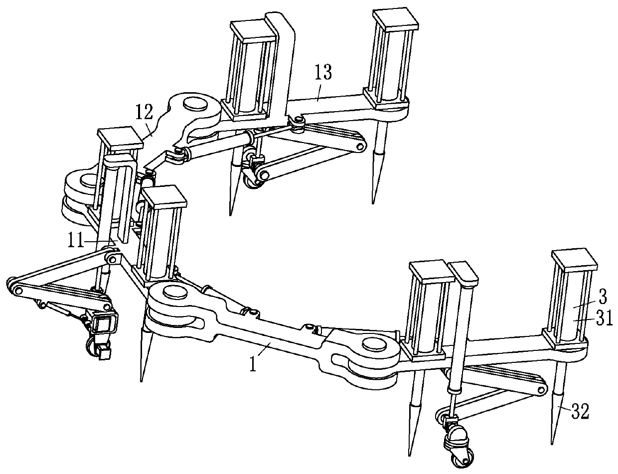 A movable cycad tiller splitting equipment