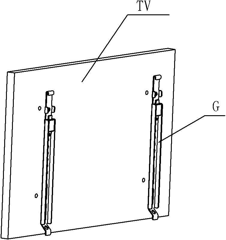 Single fulcrum panel television bracket
