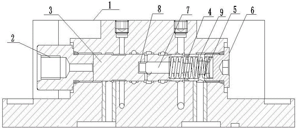 Overload automatic resetting valve of hydraulic motor