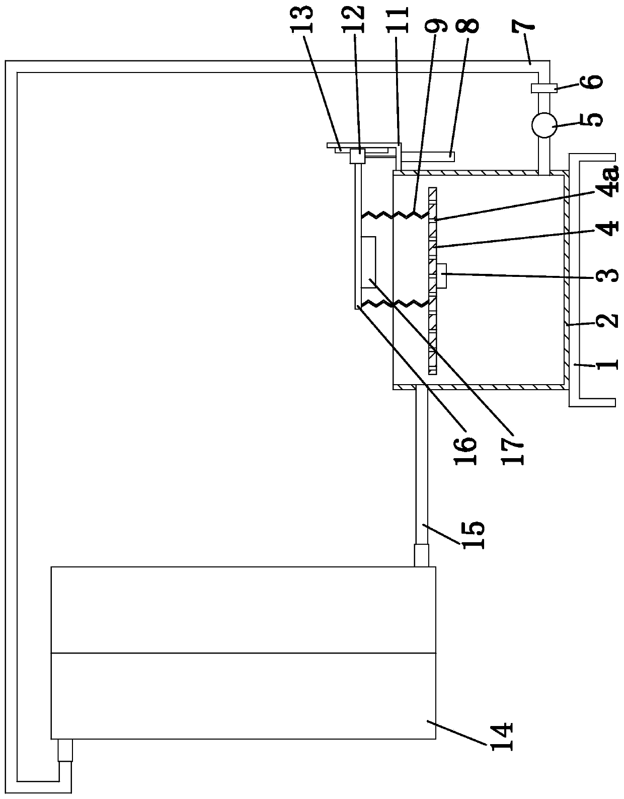 Cooling device of draw texturing machine