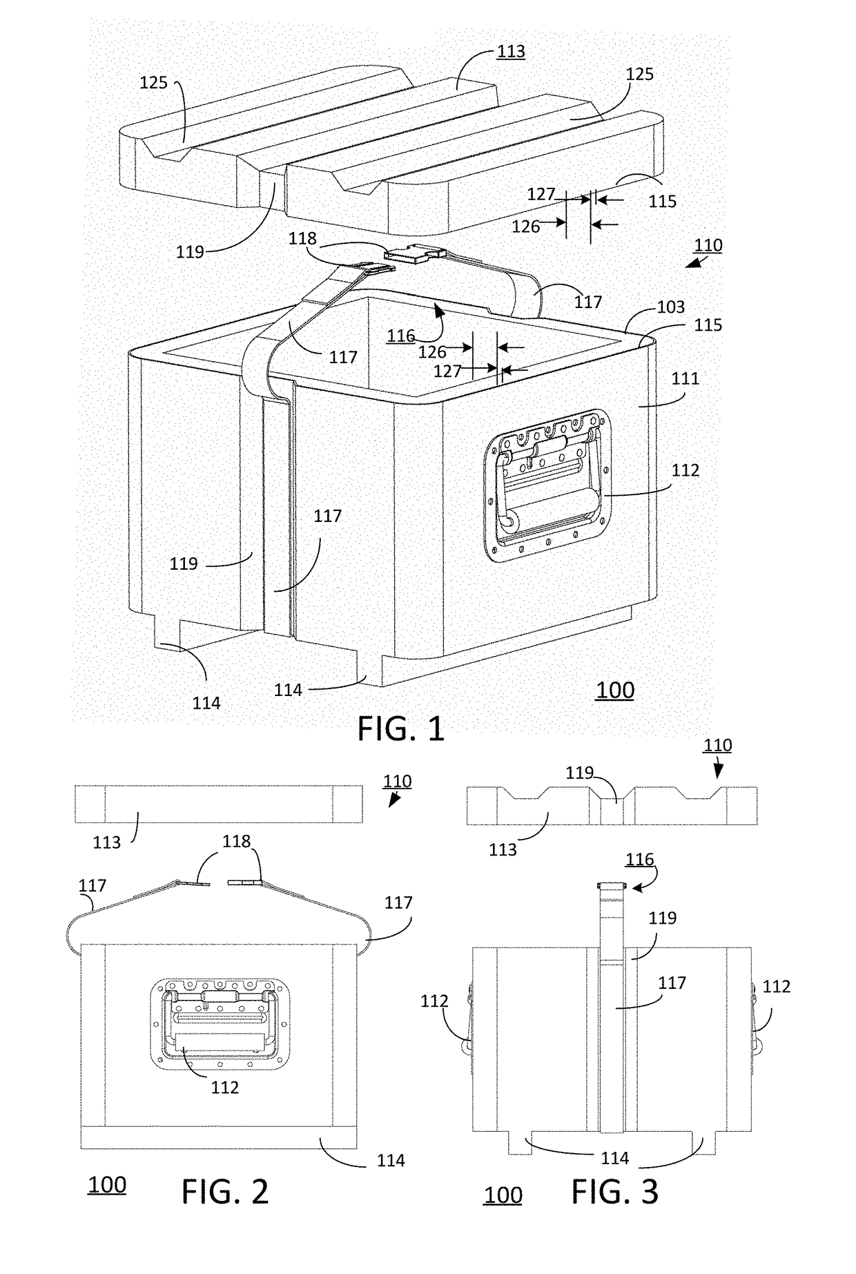 Article and method of manufacture of resiliant stackable reusable container