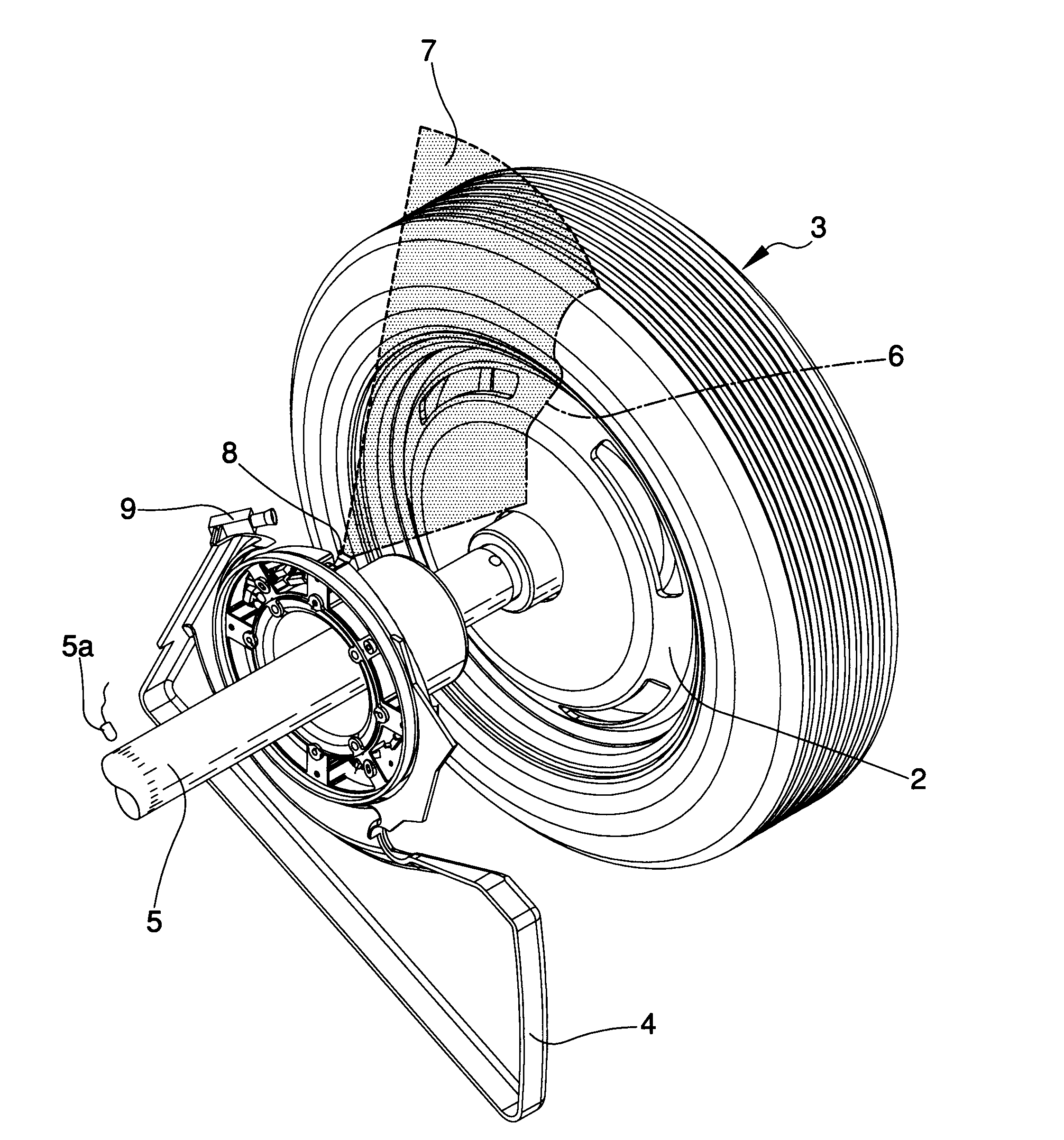 Method for detecting the shape and/or dimensions of a wheel on vehicle repair workshop machines or the like