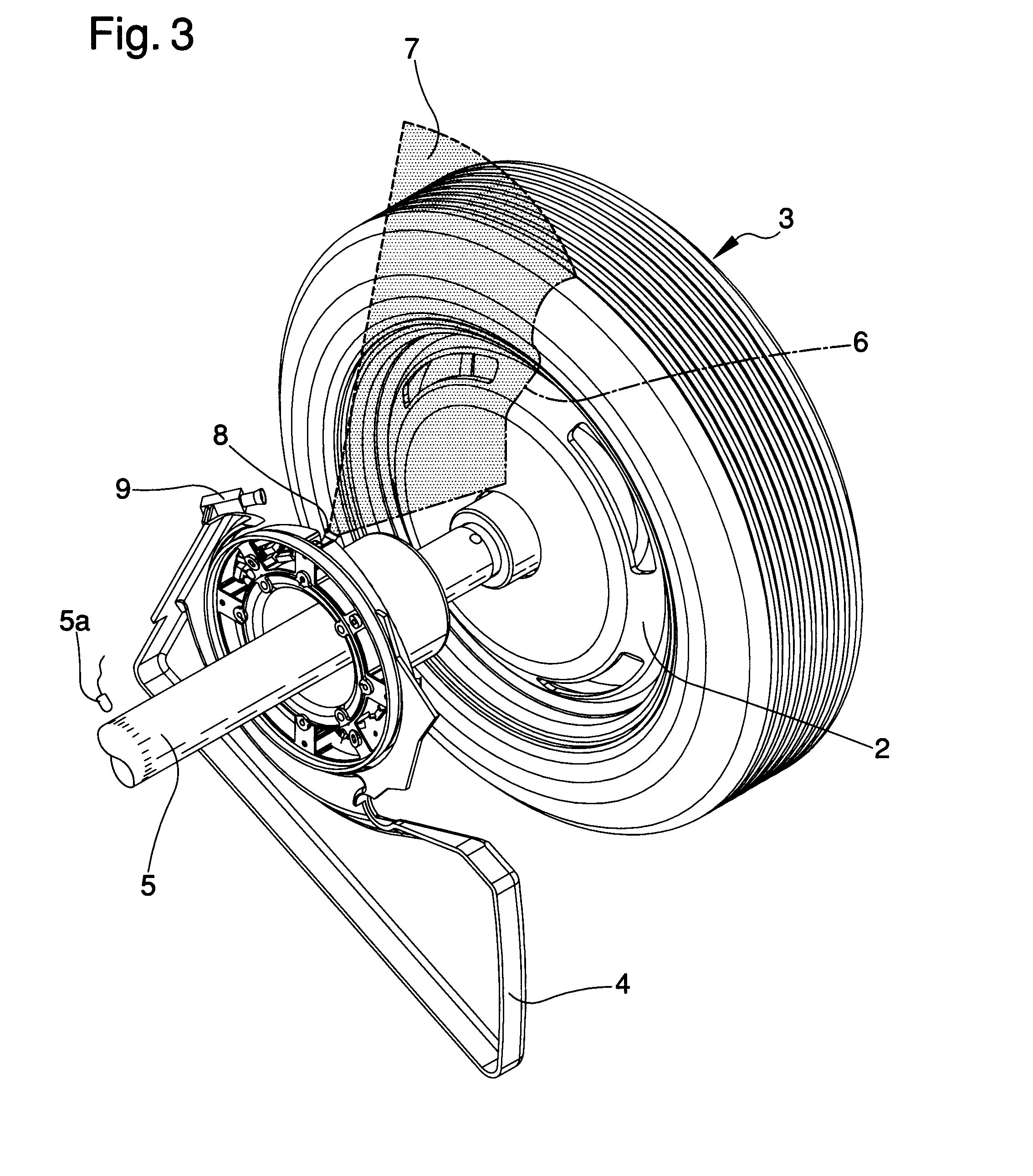 Method for detecting the shape and/or dimensions of a wheel on vehicle repair workshop machines or the like