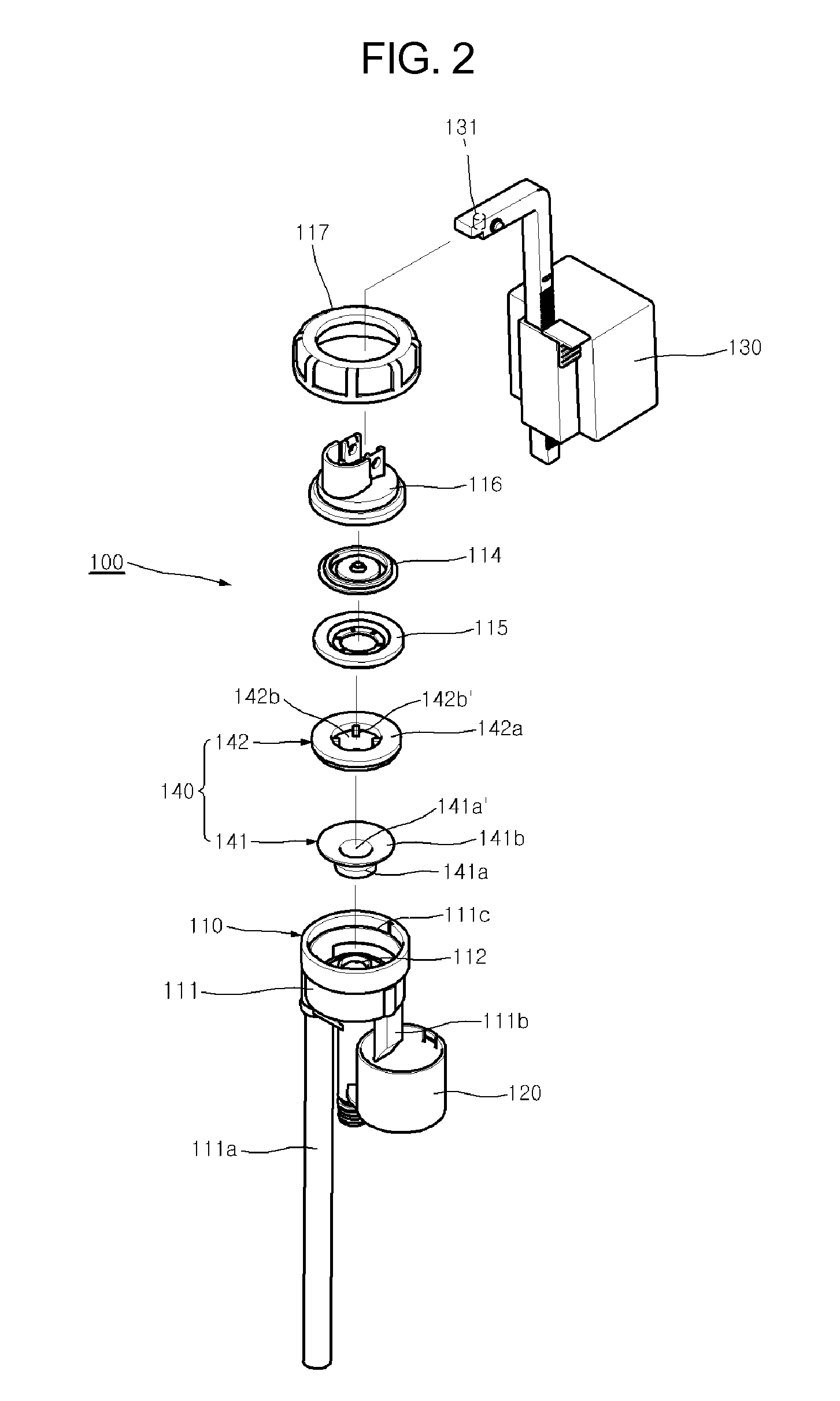 Apparatus for preventing backflow of fill valve in water toilet