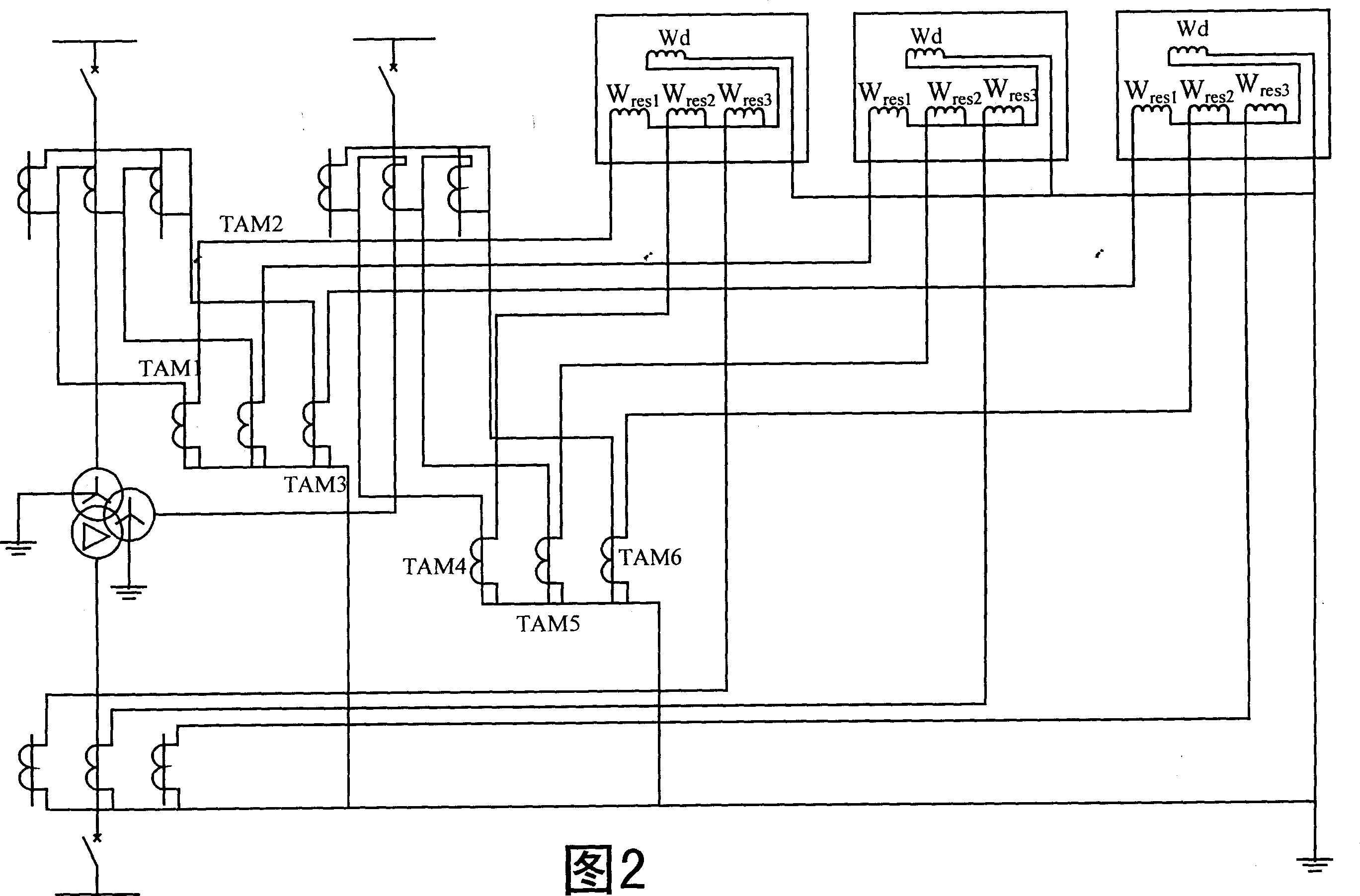 Transformer longitudinal error protecting element with maximum zero sequence ratio brake