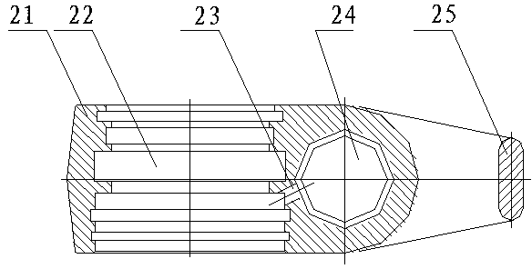 Drum type boosting multi-ring composite sealing handle body