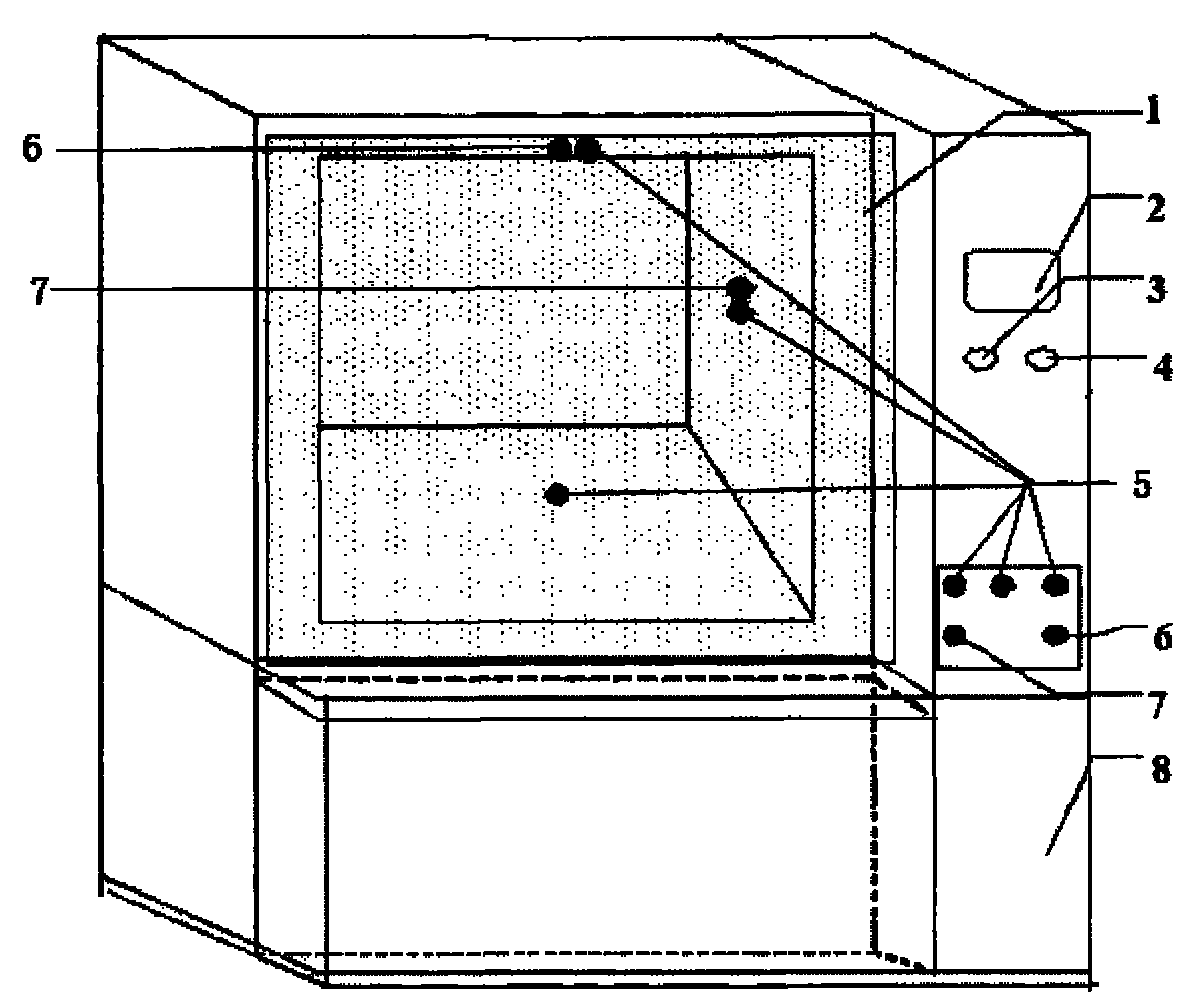 Fumigation simulation device for fumigation gas