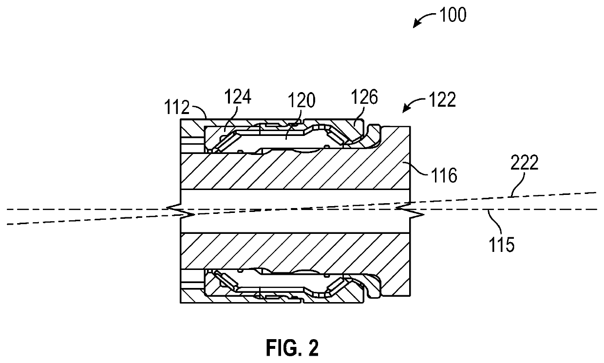 Self-aligning bearing assembly for downhole tools