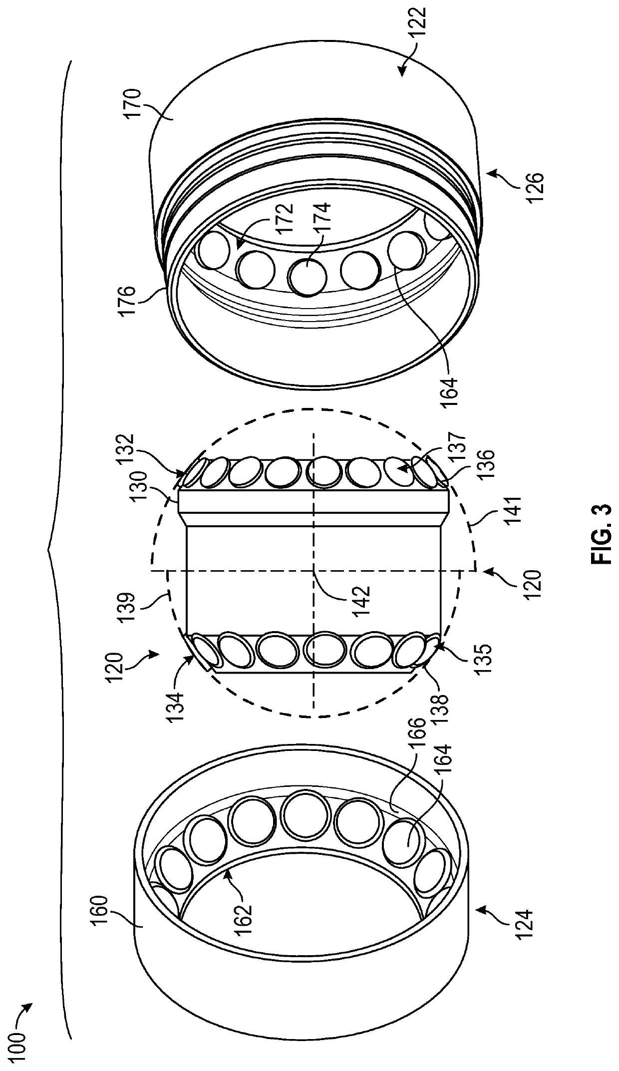 Self-aligning bearing assembly for downhole tools