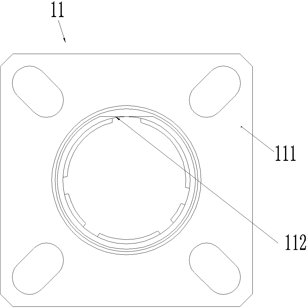 Contact element component and hermetic seal connector using component