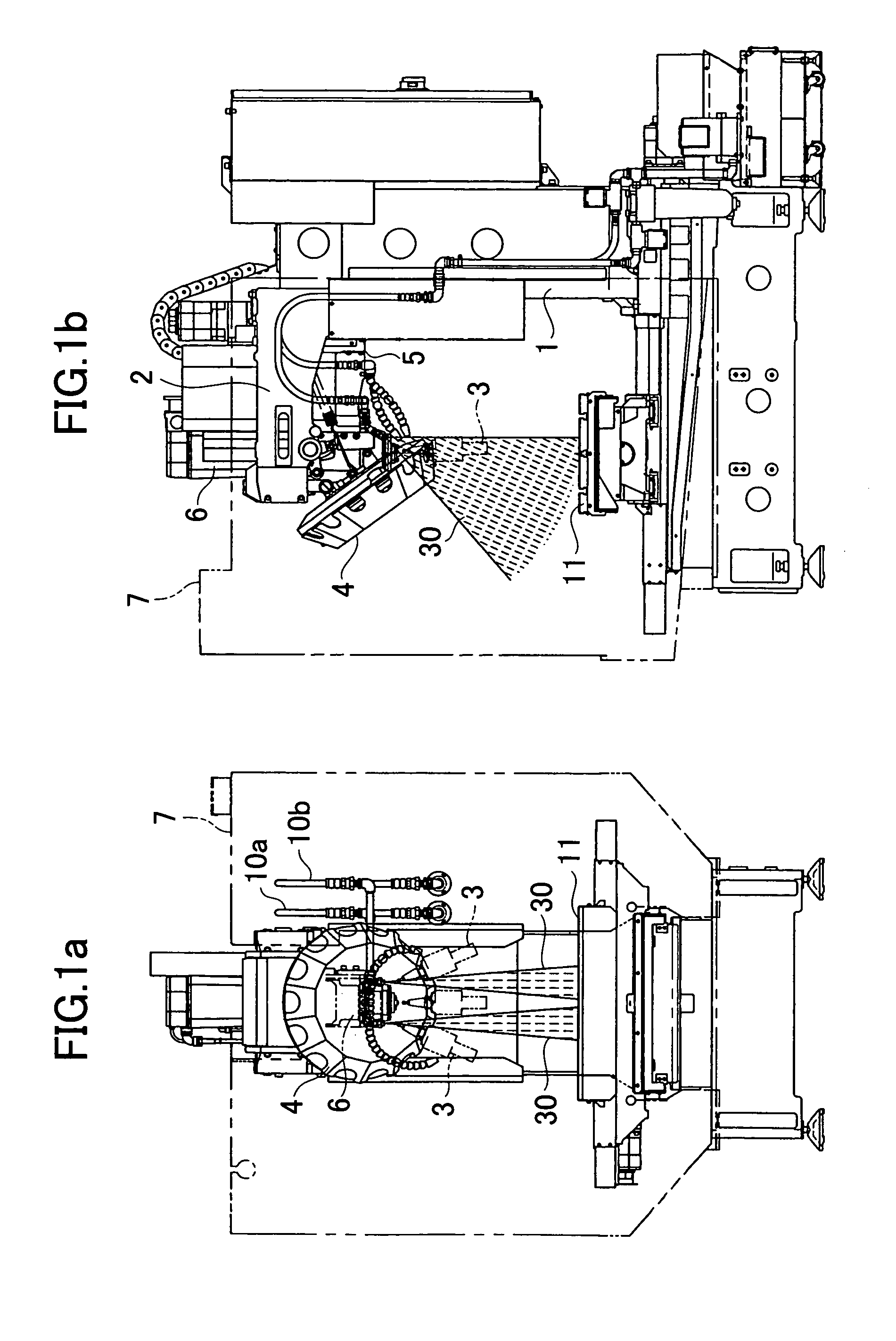 Tool changing device and tool cleaning method