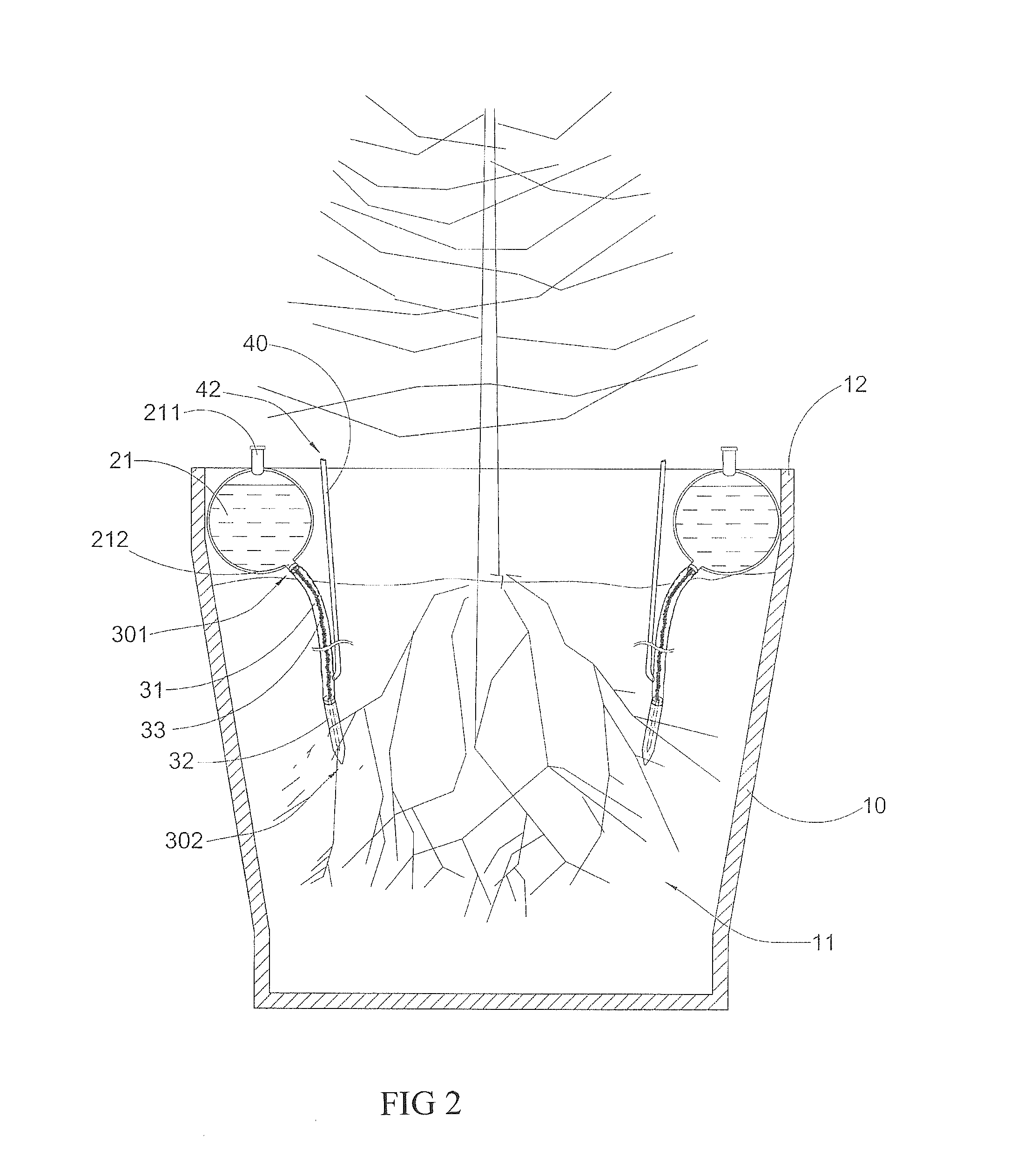 Automate Water Permeating Arrangement for Plant Container