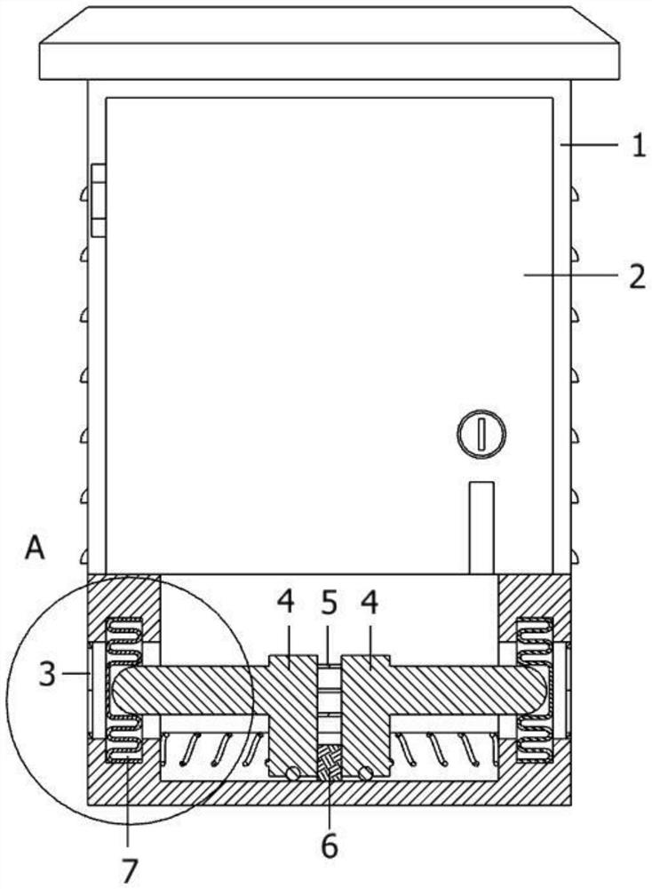 Outdoor power distribution box convenient for identifying whether water enters or not and having temporary sealing function