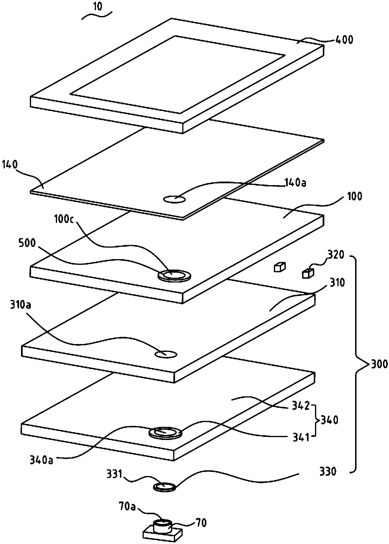 Screen component and electronic device