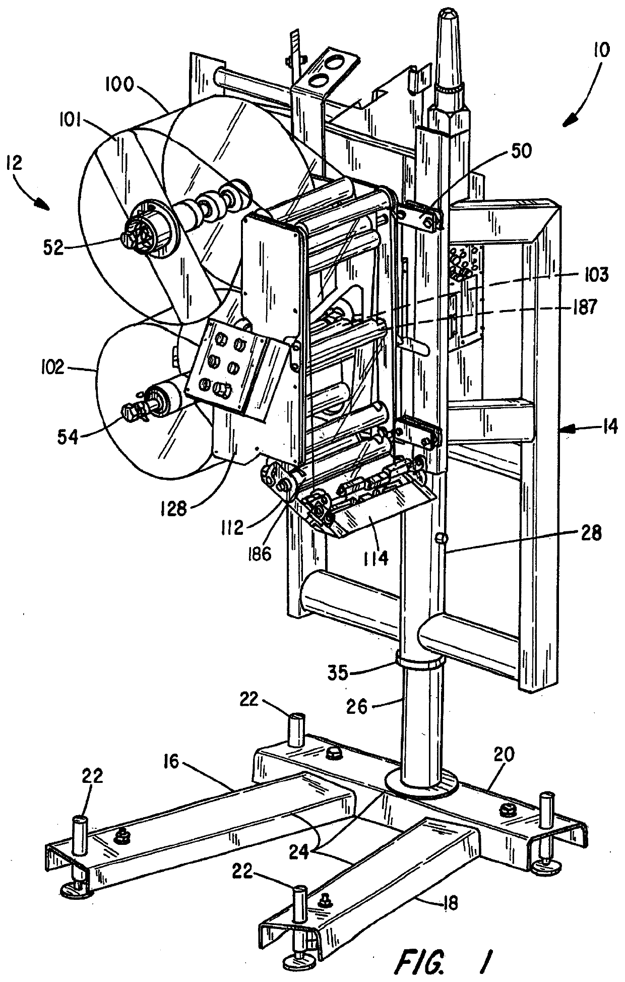 Hygienic labeling machine