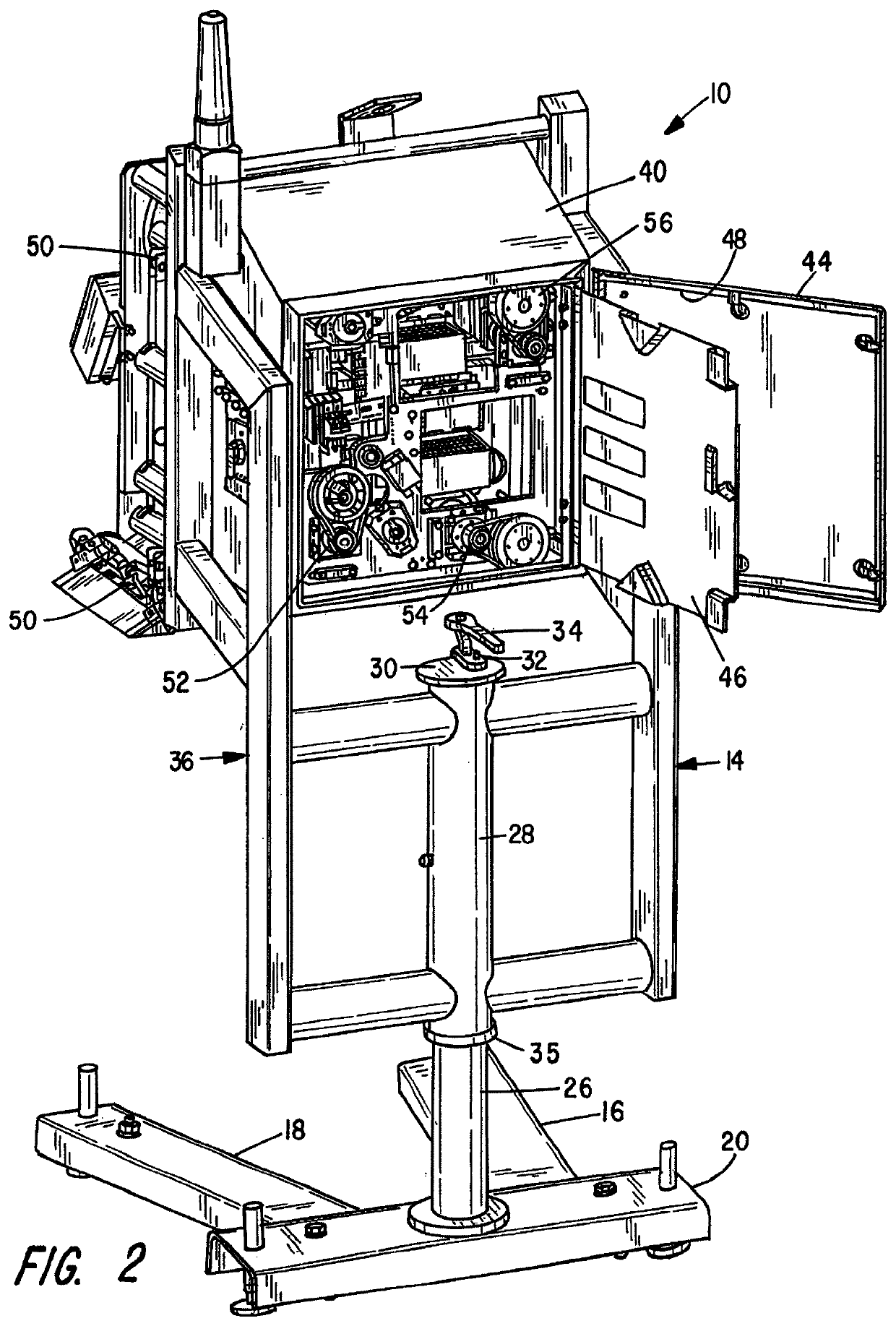 Hygienic labeling machine