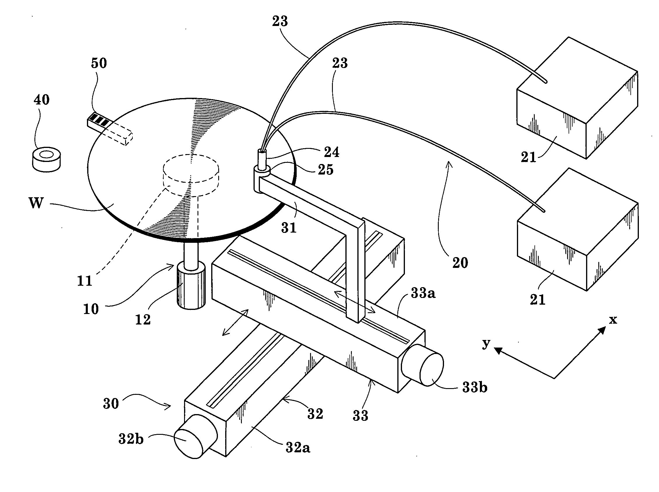 Edge exposing apparatus