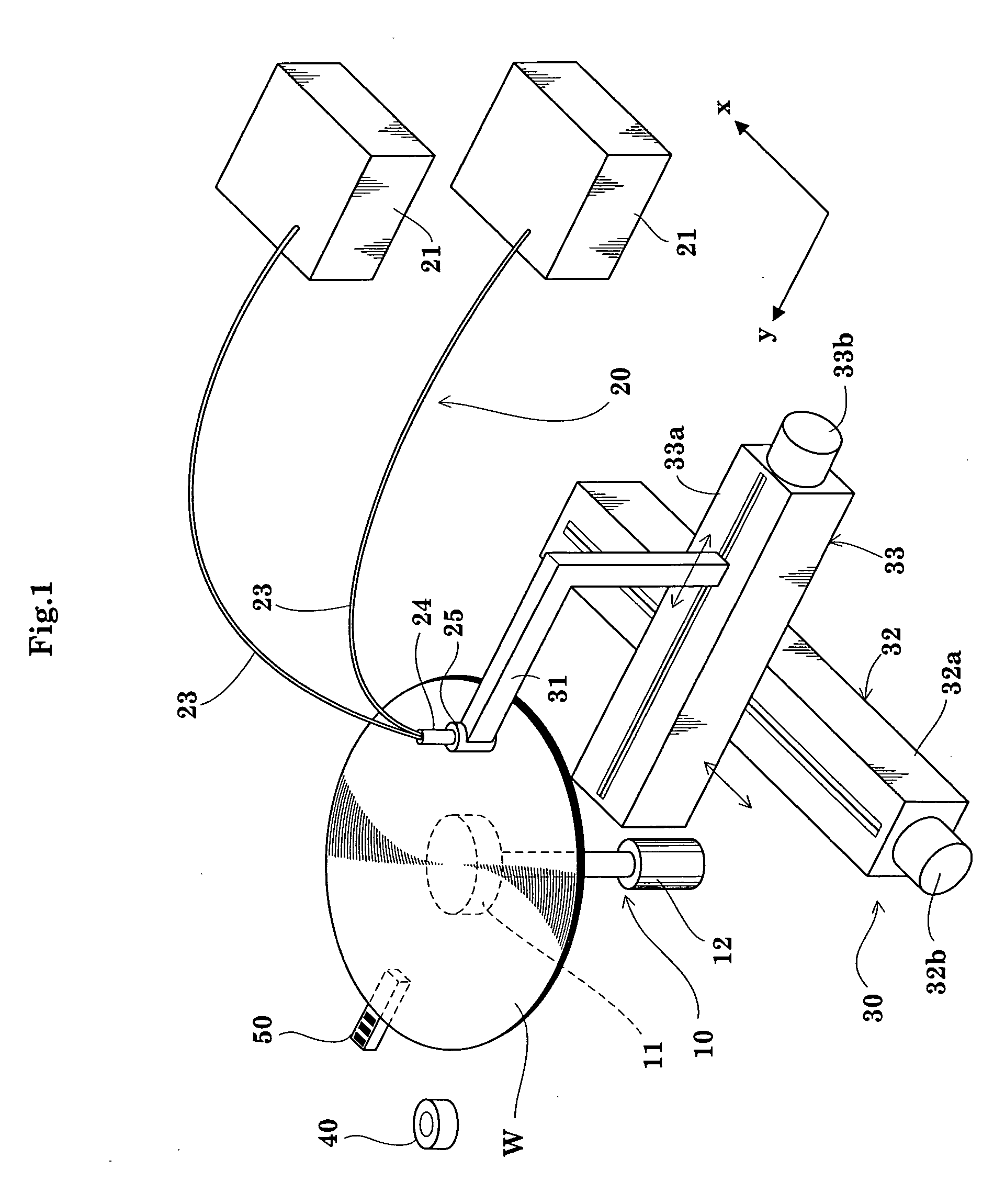 Edge exposing apparatus