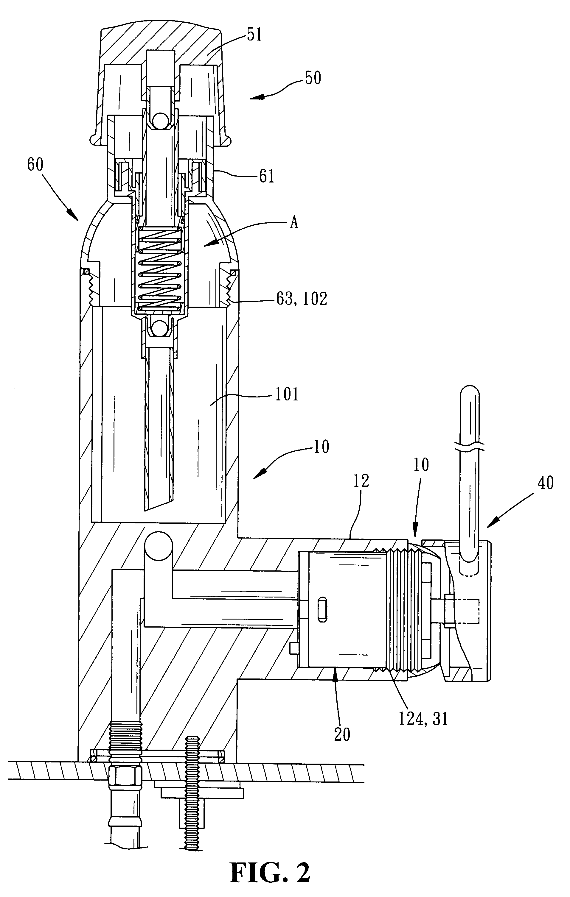 Soap-dispensing faucet structure