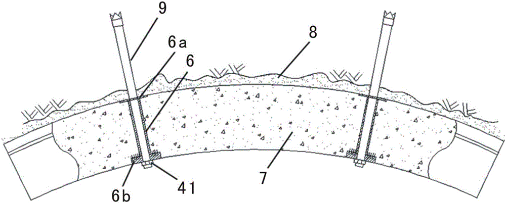 Self entering type surrounding rock pore water pressure sensing device