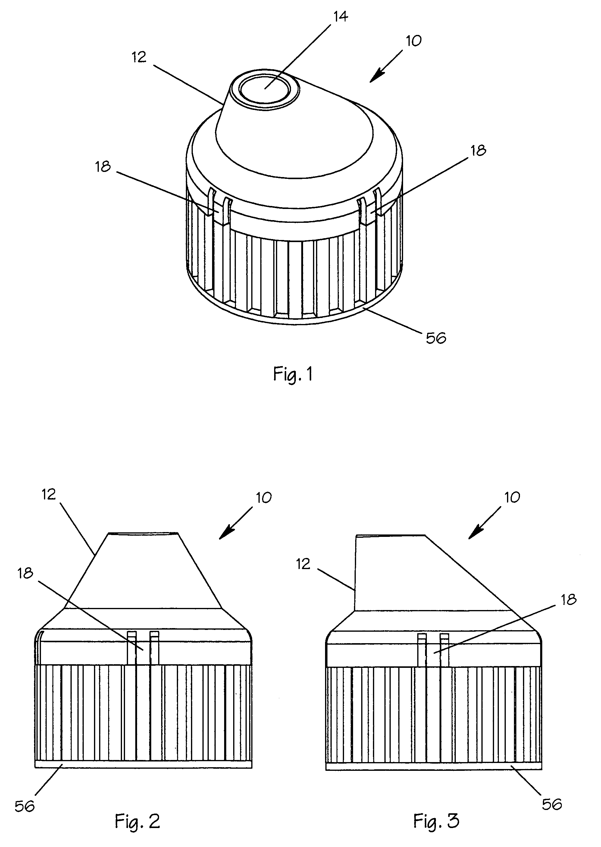 Multi-chambered container fluid selection valve