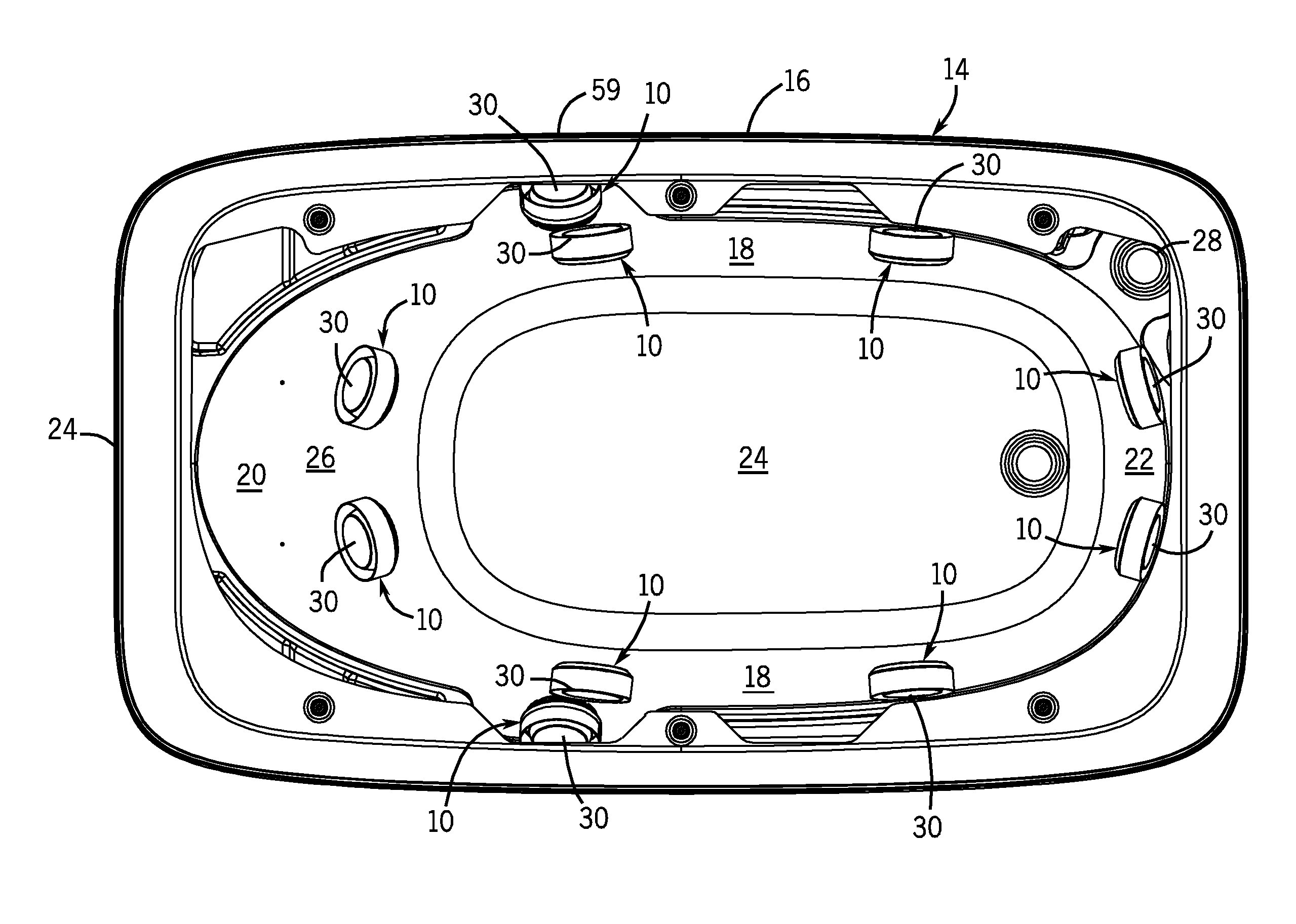 Shielded transducer for plumbing fixture