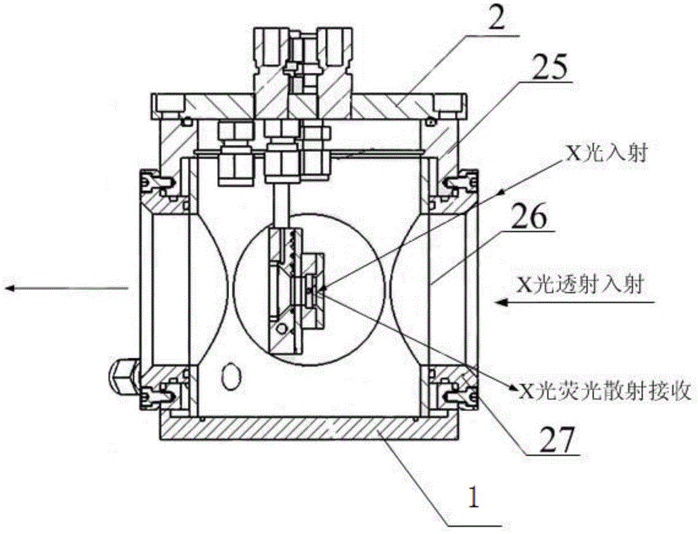 A kind of X-ray high temperature and high pressure catalytic reactor