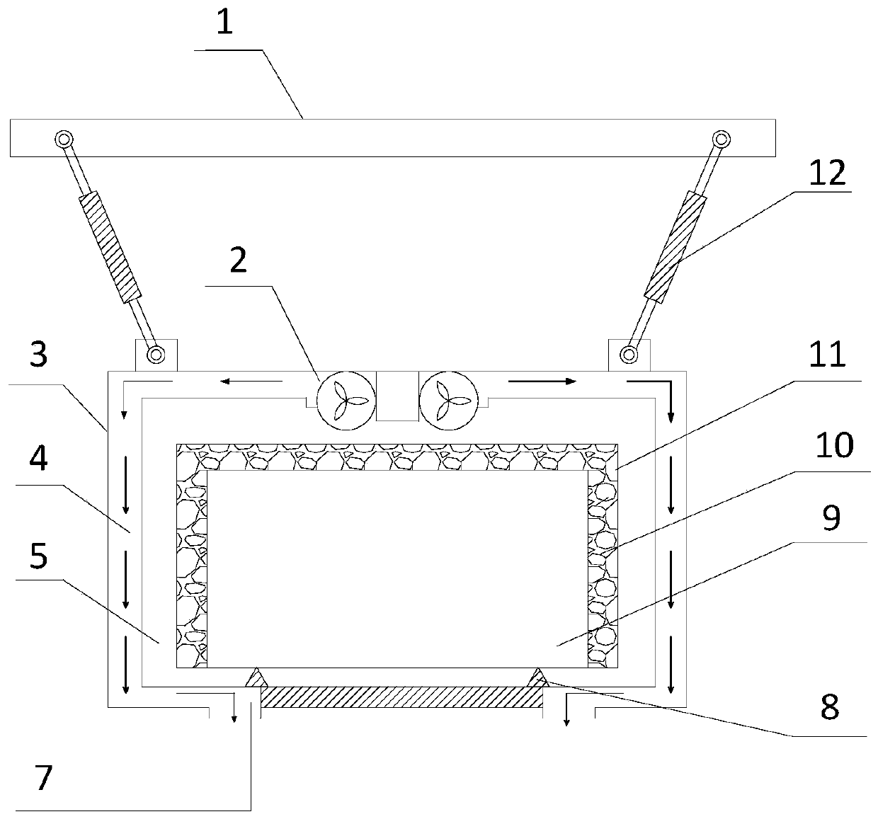 Transformer damping and denoising device and installation method thereof