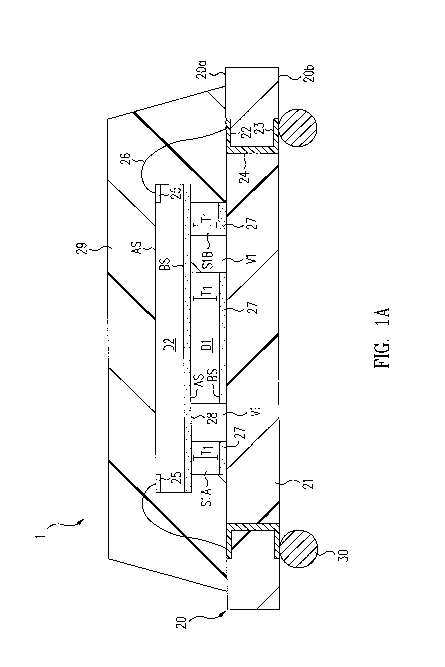 Stacked-die extension support structure and method thereof