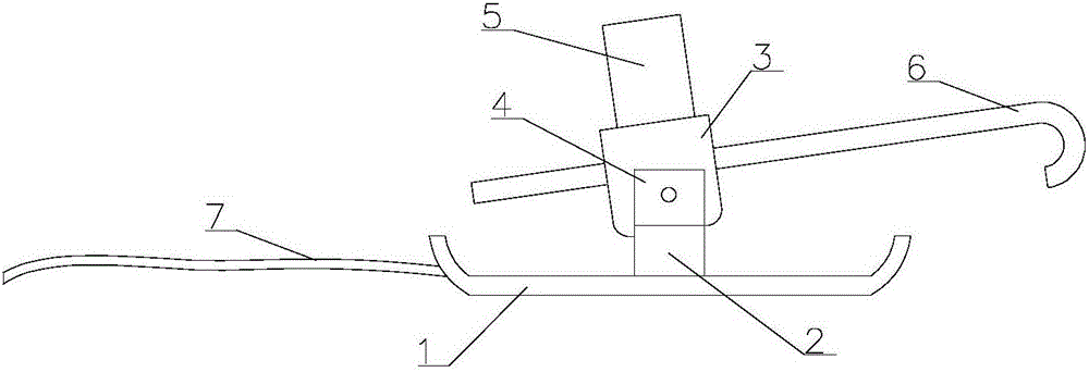 Fan tower ladder climb-assisting device