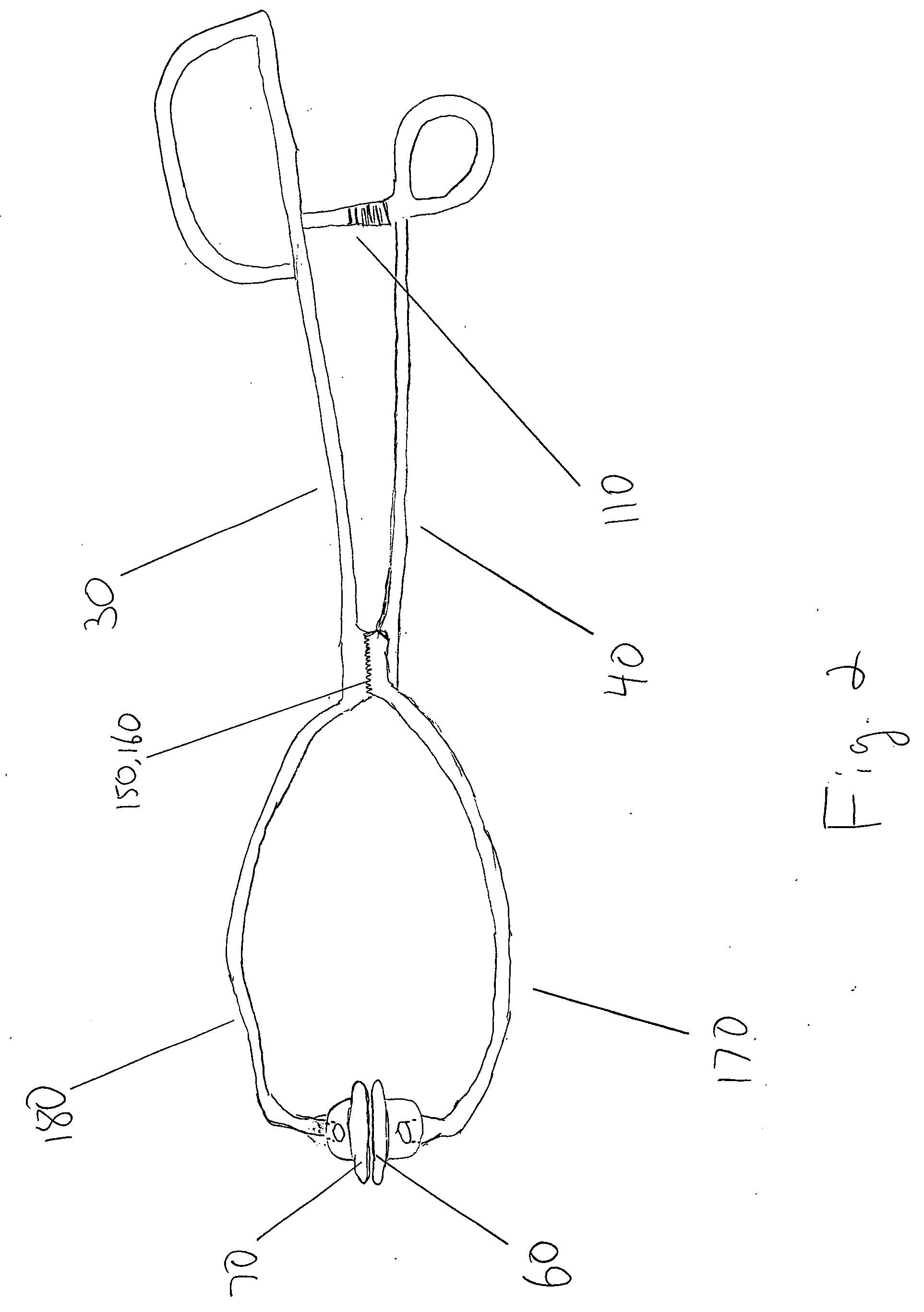 Device for holding fish