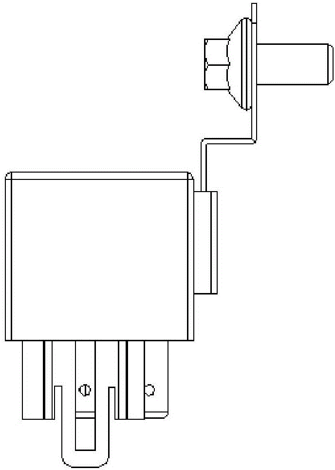 Automobile relay installation structure
