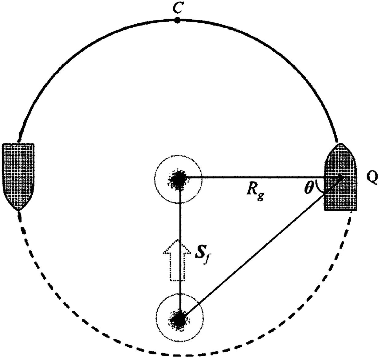 System for displaying and controlling track of cast net of purse seine