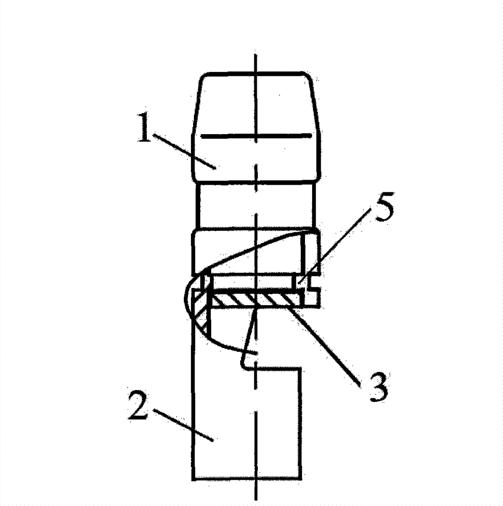 Crimping terminal structure for electrical appliance connector