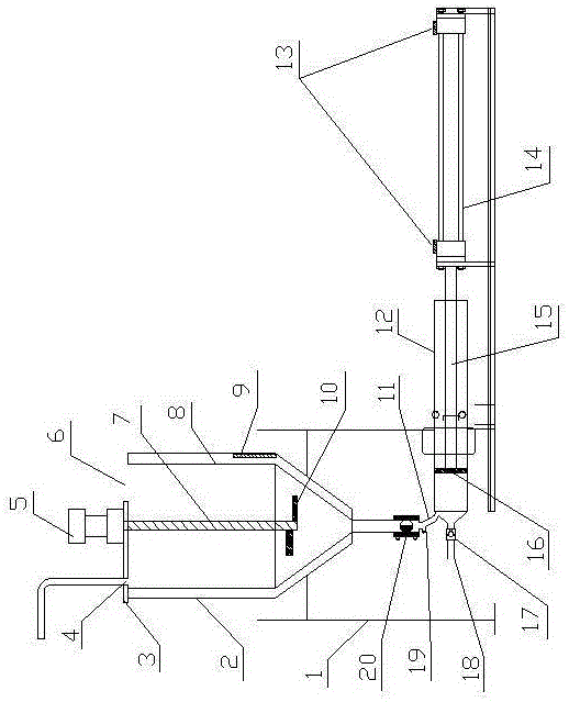 A viscous liquid automatic heating injection device