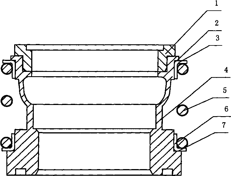 Assembly machine for mechanical seal of rubber bellows