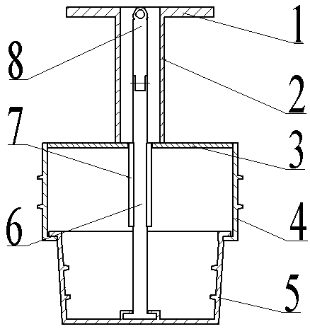 Sand mold casting process by means of retractable core bar