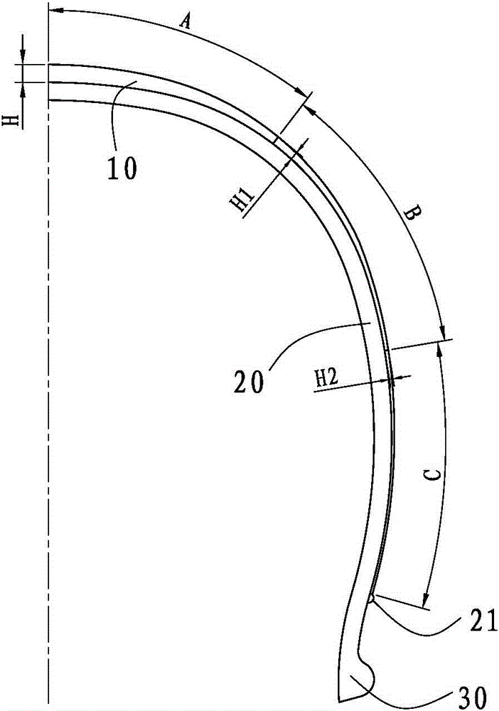 Pneumatic tyre tread pattern structure for cruise bike on beach