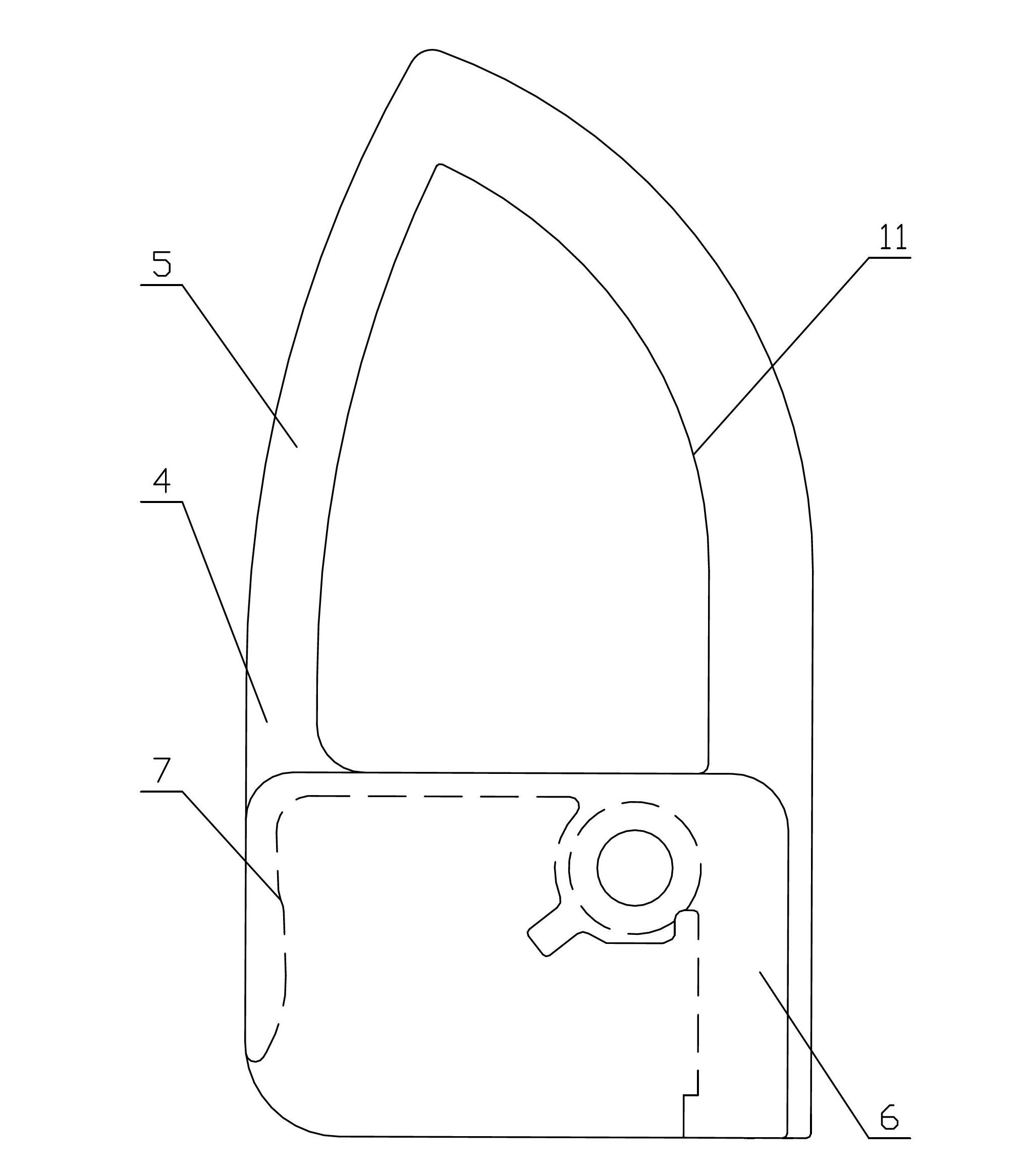 Refrigerator door body locking device with handle function