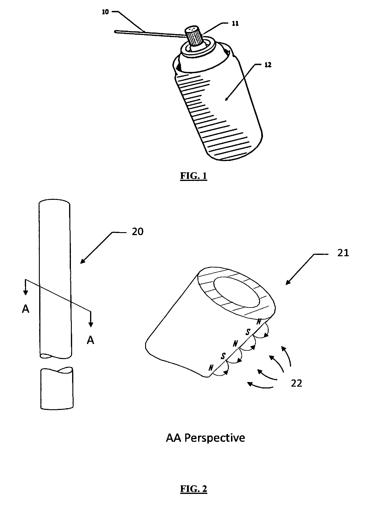 Using magnetism to secure the detachable spray-extension tube to an aerosol spray can to prevent misplacement or loss