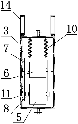 Anti-falling device applied to vertical lifting elevator