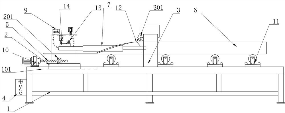 Burr breaking device in high-frequency welded pipe and diagnosis method