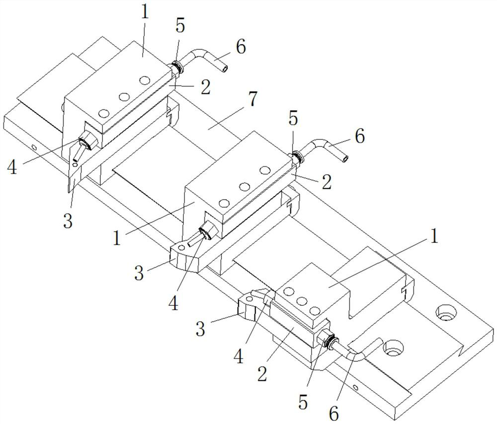 Tool rest cooling structure for machine tool