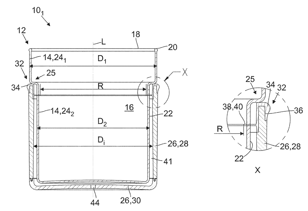 Double-walled drinking vessel