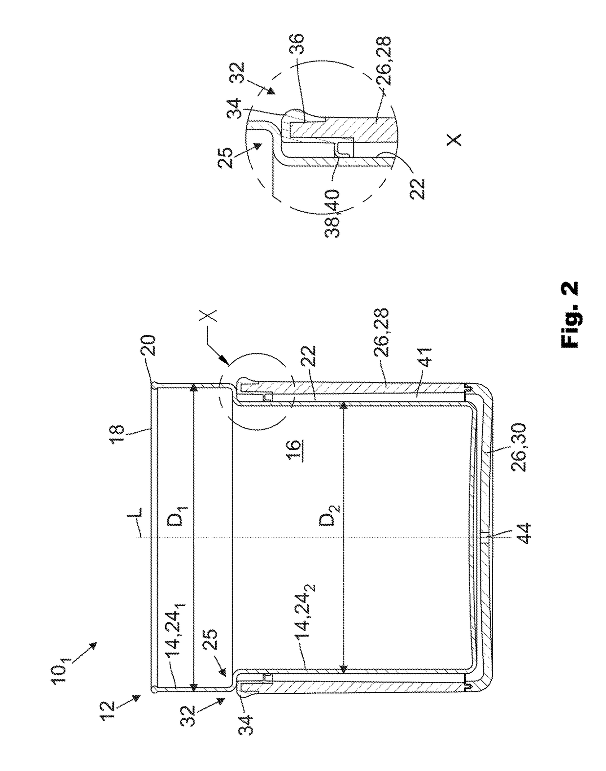 Double-walled drinking vessel