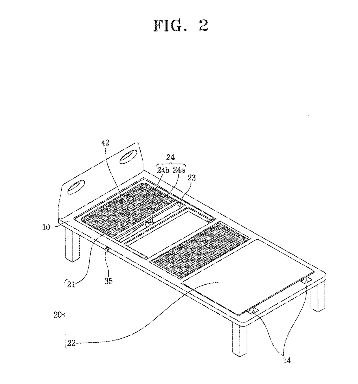 Height-adjustable bed