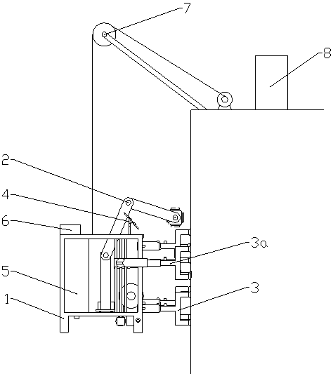 Curtain wall cleaning crane control system