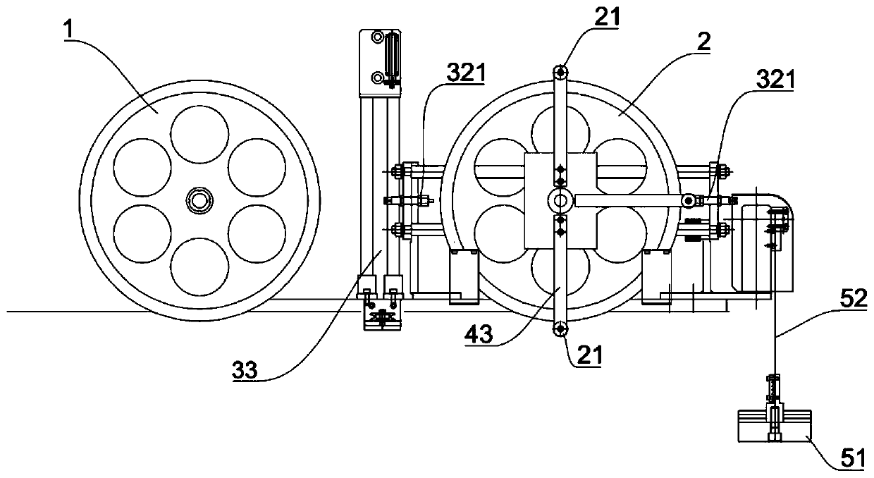Straightening mechanism and flat pipe cutting device