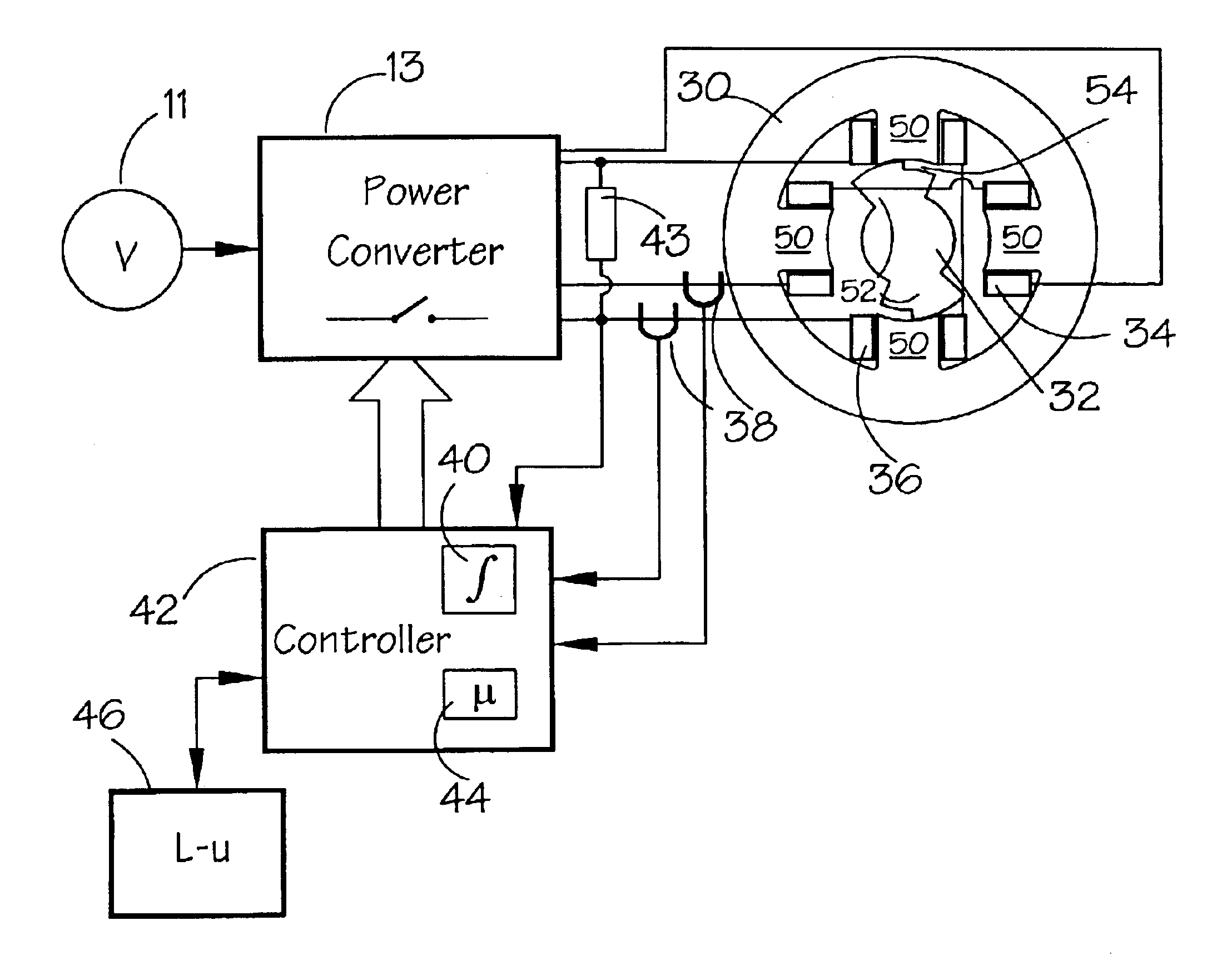 Rotor position detection of a switched reluctance drive